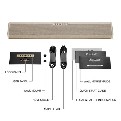 Marshall Heston 60 Soundbar (Cream)