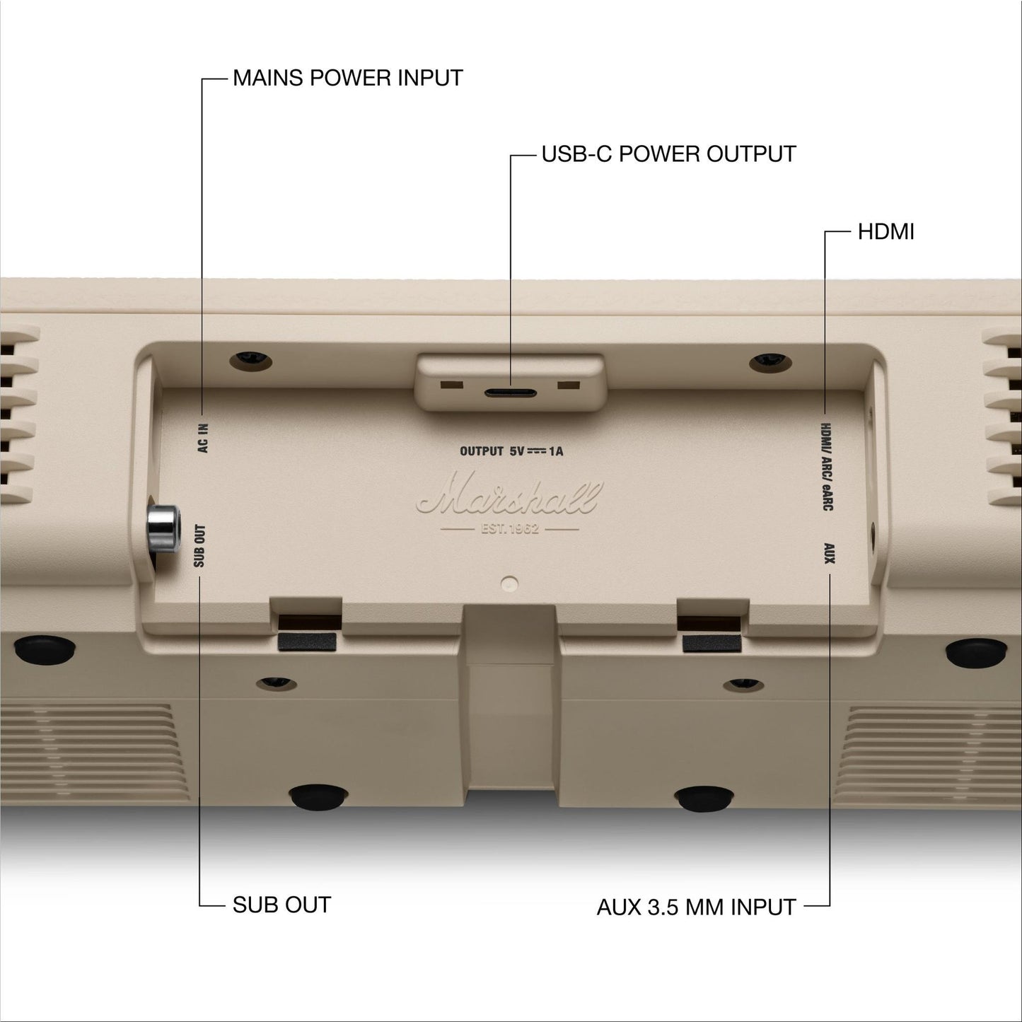 Marshall Heston 60 Soundbar (Cream)