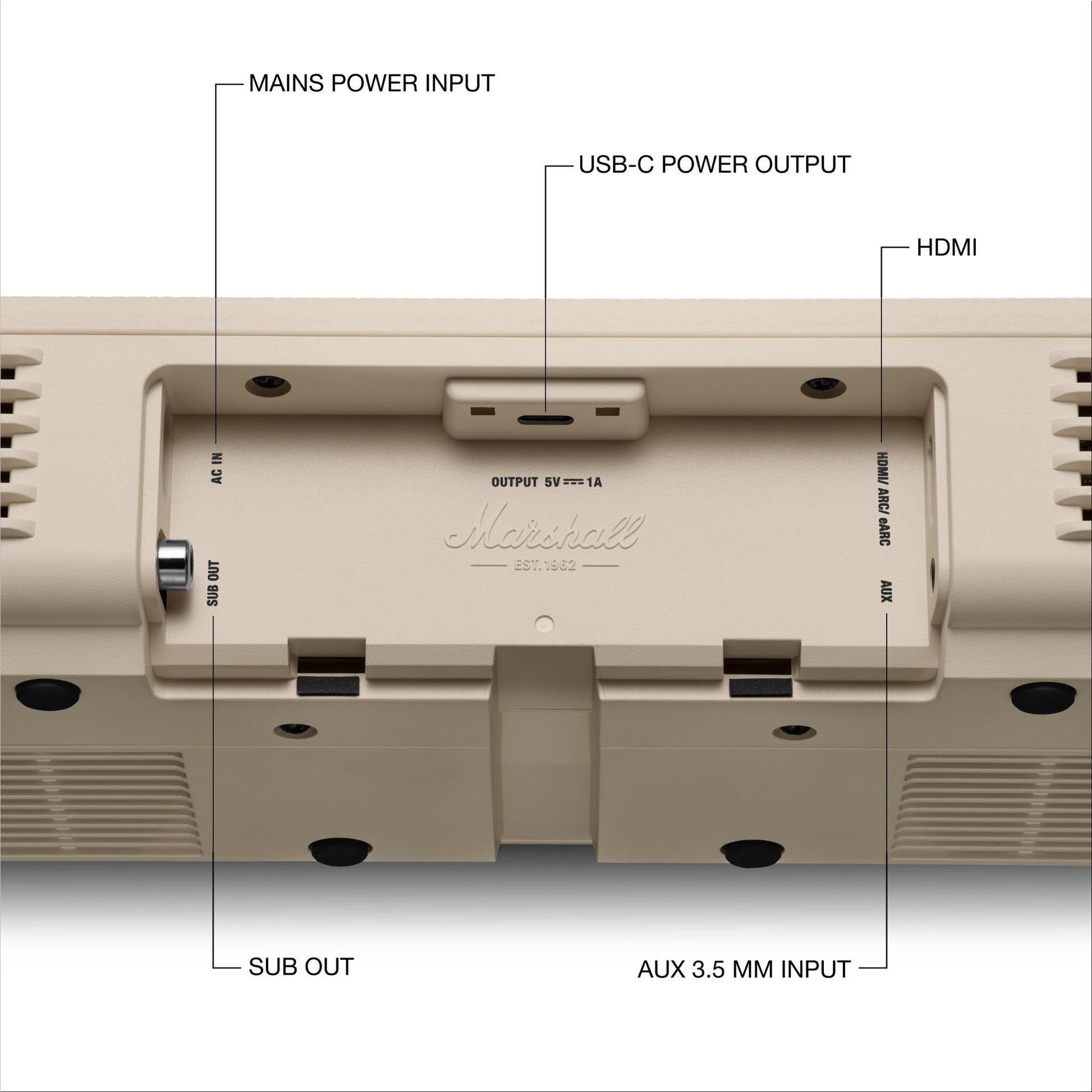 Marshall Heston 60 Soundbar (Cream)