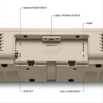 Marshall Heston 60 Soundbar (Cream)