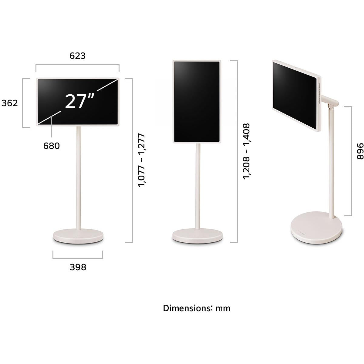LG 27" StanbyME 2 Portable Smart Touch Screen