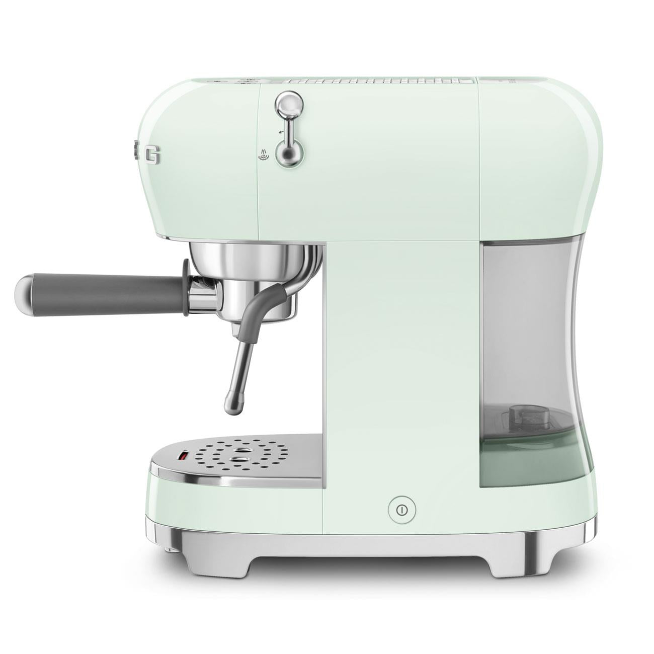Smeg 50's Style Espresso Manual Coffee Machine (Pastel Green)