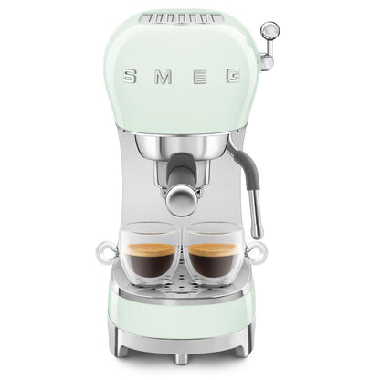 Smeg 50's Style Espresso Manual Coffee Machine (Pastel Green)
