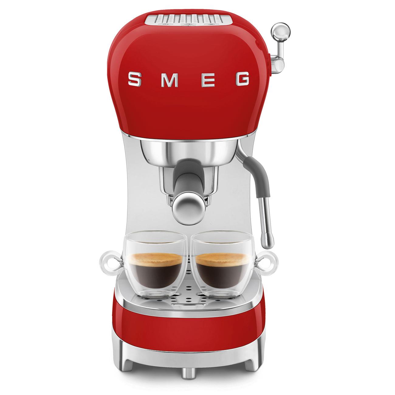 Smeg 50's Style Espresso Manual Coffee Machine (Red)