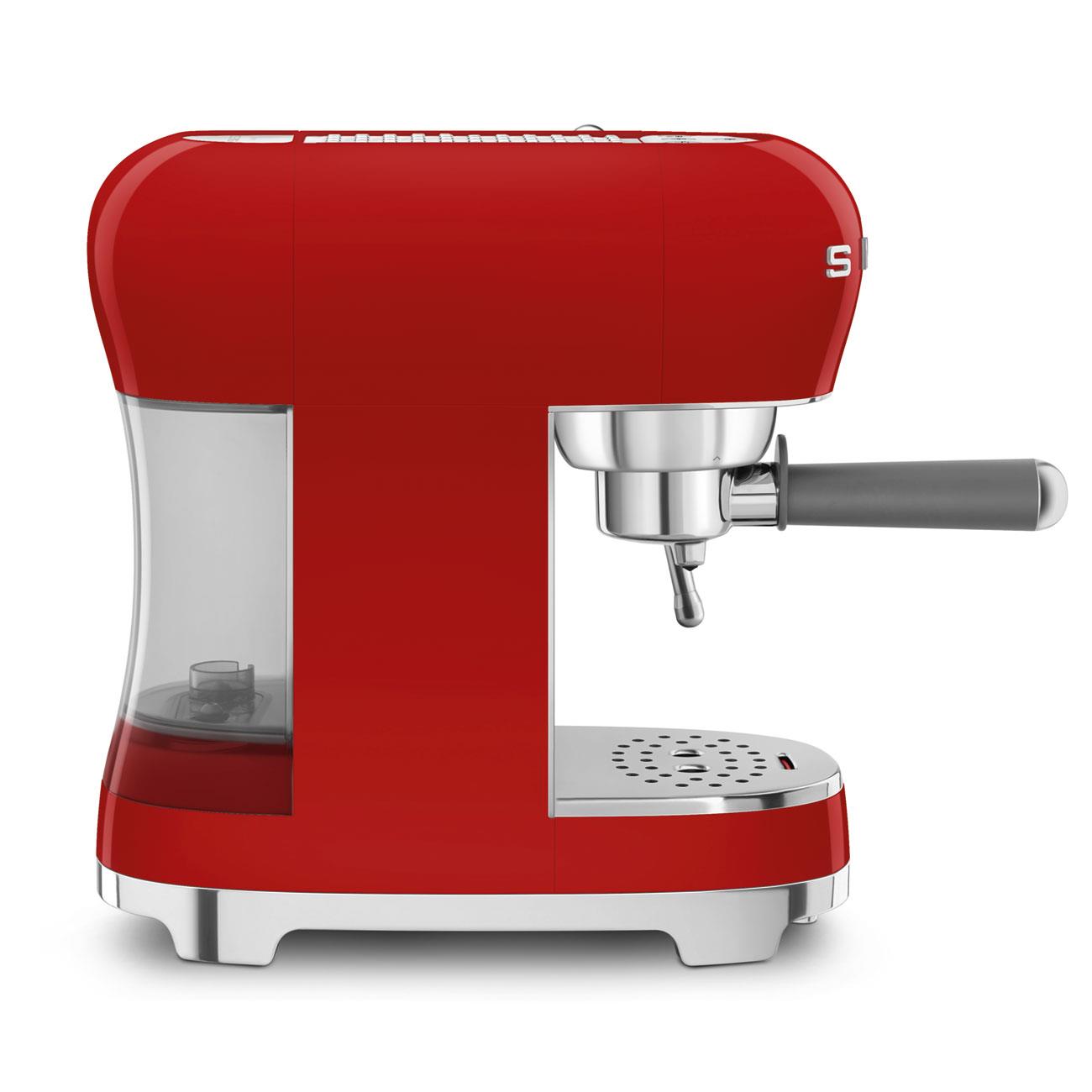 Smeg 50's Style Espresso Manual Coffee Machine (Red)