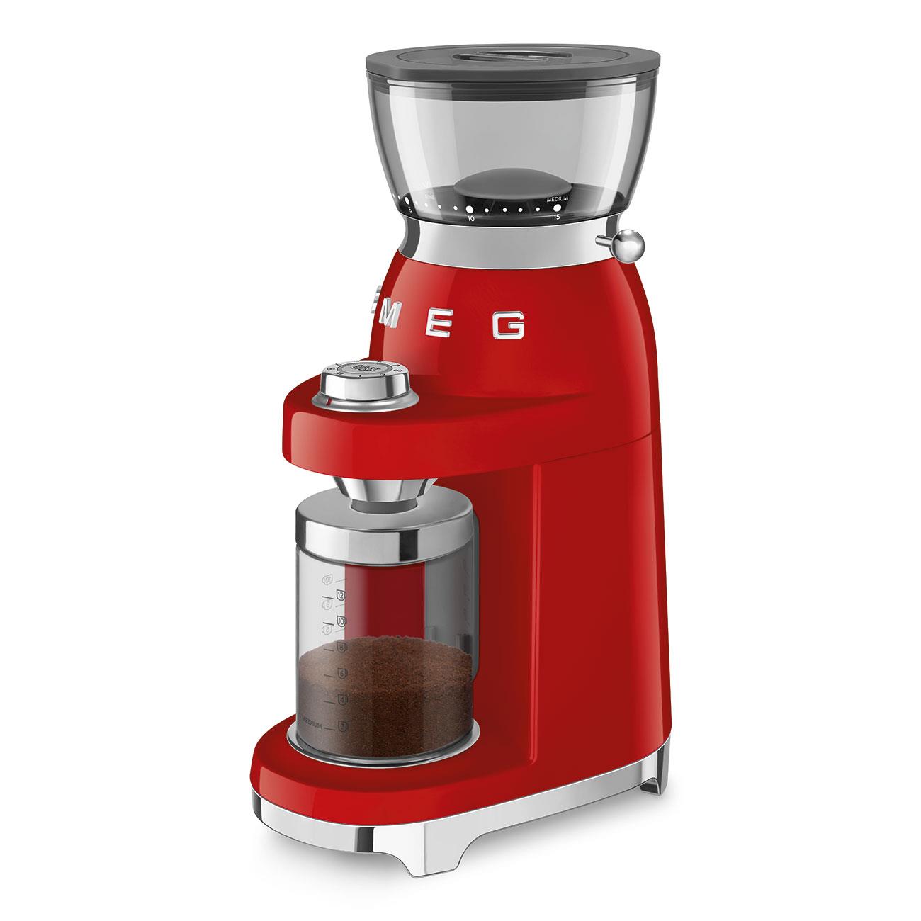 Smeg 50’S Style Retro Coffee Grinder (Red)