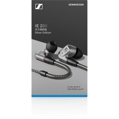 Sennheiser IE 200 In-Ear Wired Headphones (Silver)