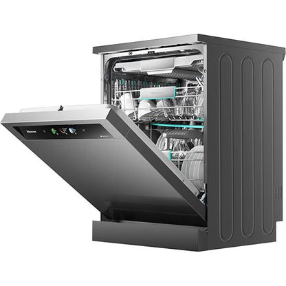 Hisense HS9B16FB Series 9 16 Place Setting Freestanding Dishwasher (Black Stainless Steel)