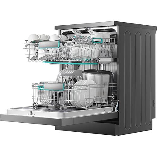 Hisense HS9B16FB Series 9 16 Place Setting Freestanding Dishwasher (Black Stainless Steel)