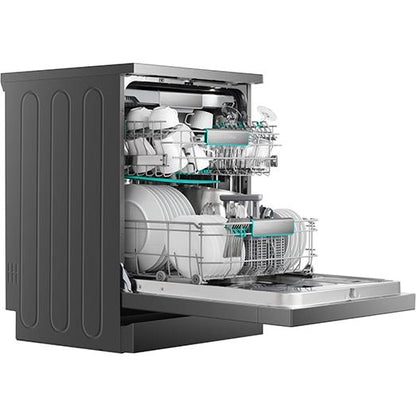 Hisense HS9B16FB Series 9 16 Place Setting Freestanding Dishwasher (Black Stainless Steel)