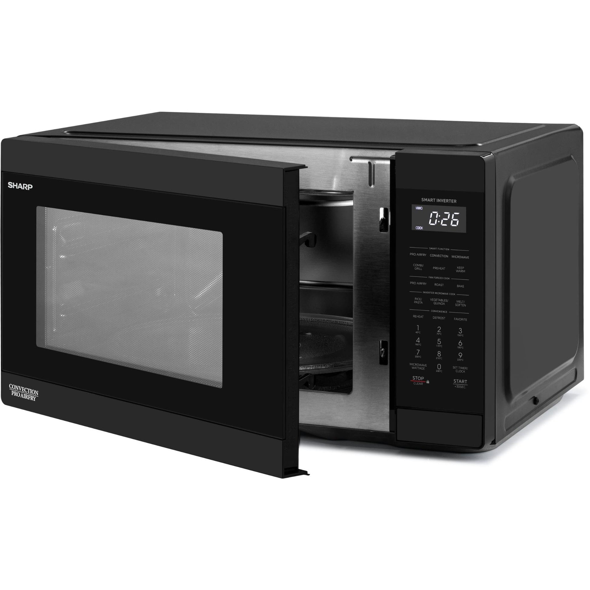 Sharp 26L Pro Airfry Convection Microwave (Black)