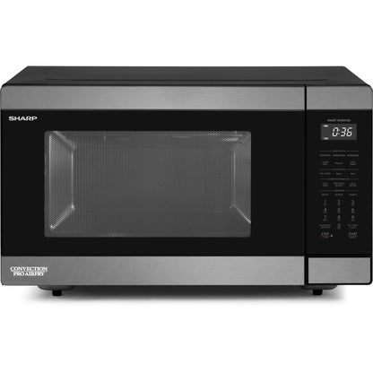 Sharp 36L Pro Airfry Convection Microwave (Black Stainless}