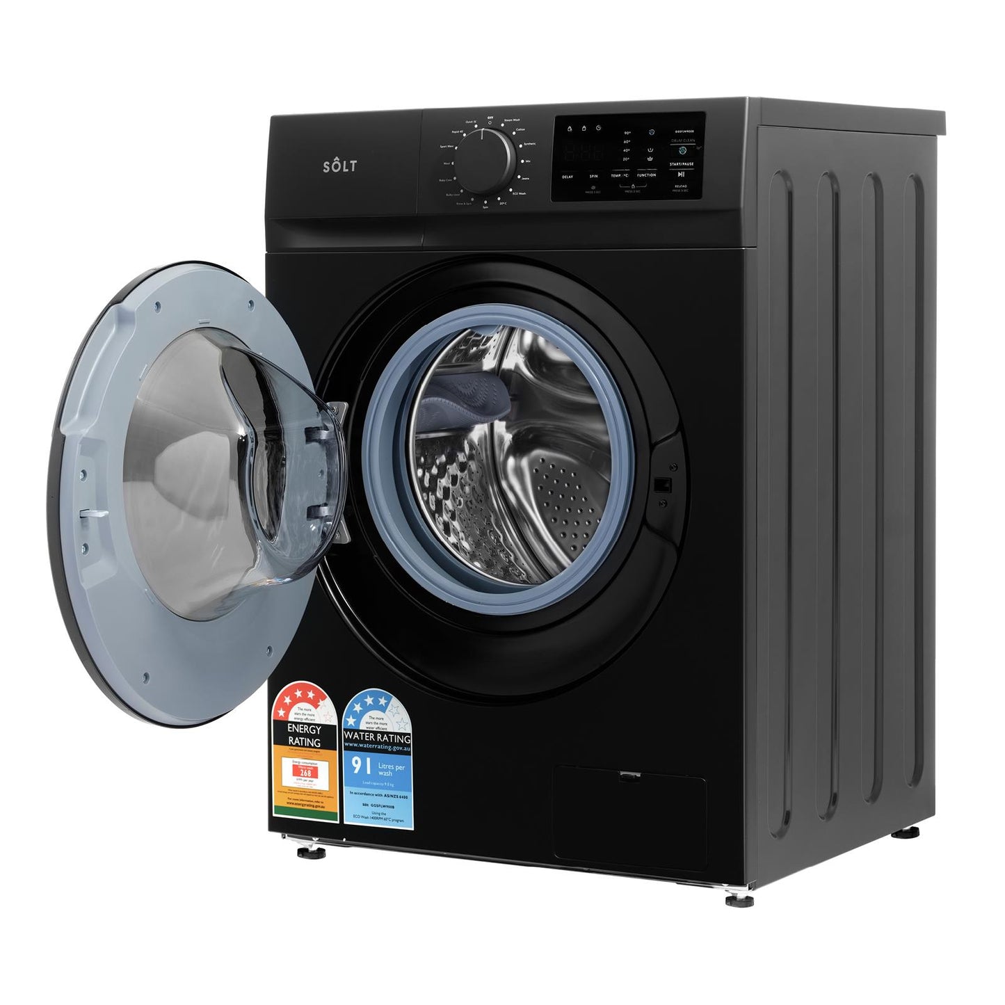 Solt GGSFLW900B 9kg Front Load Washer (Black)