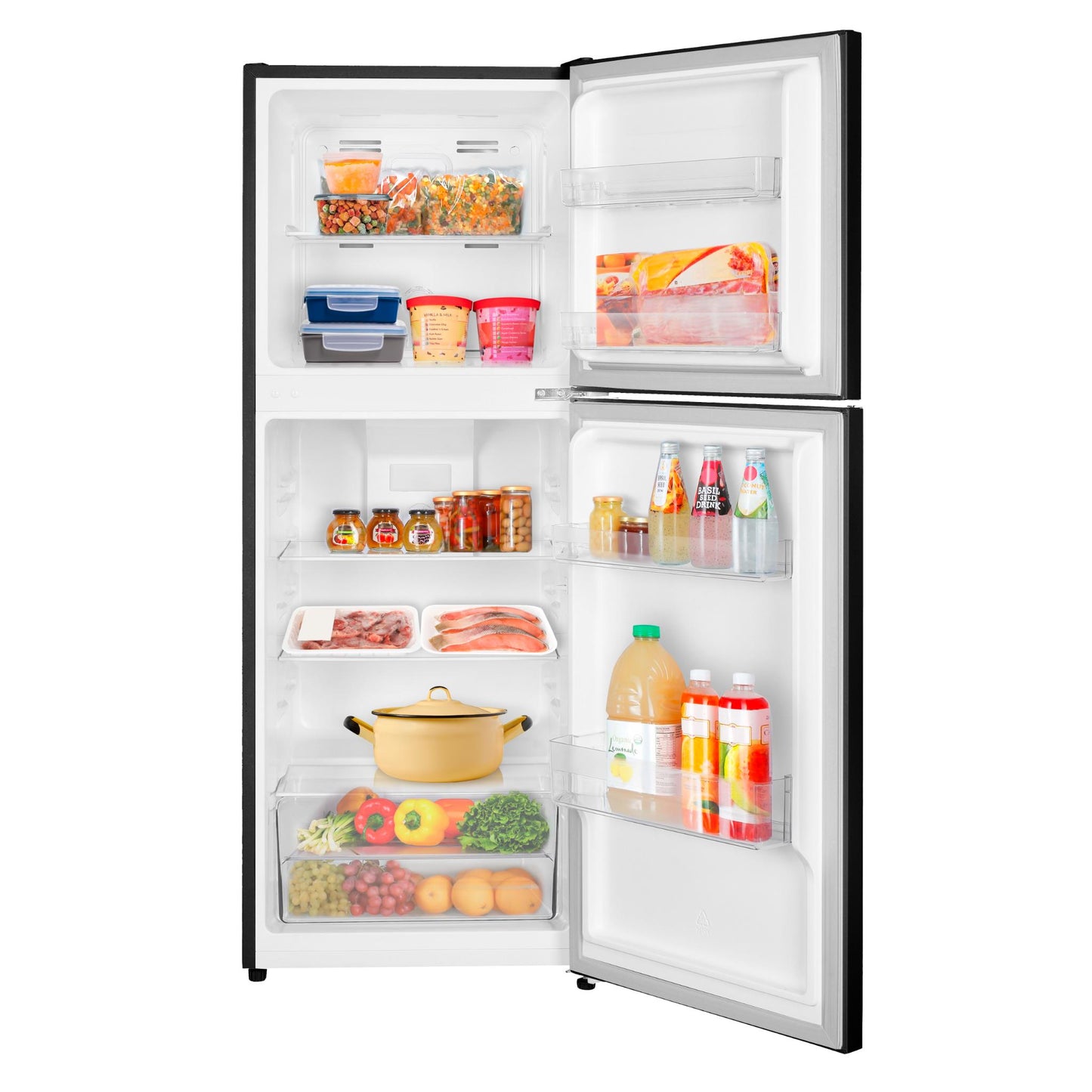 TCL P220TMB 197L Top Mount Fridge (Black)