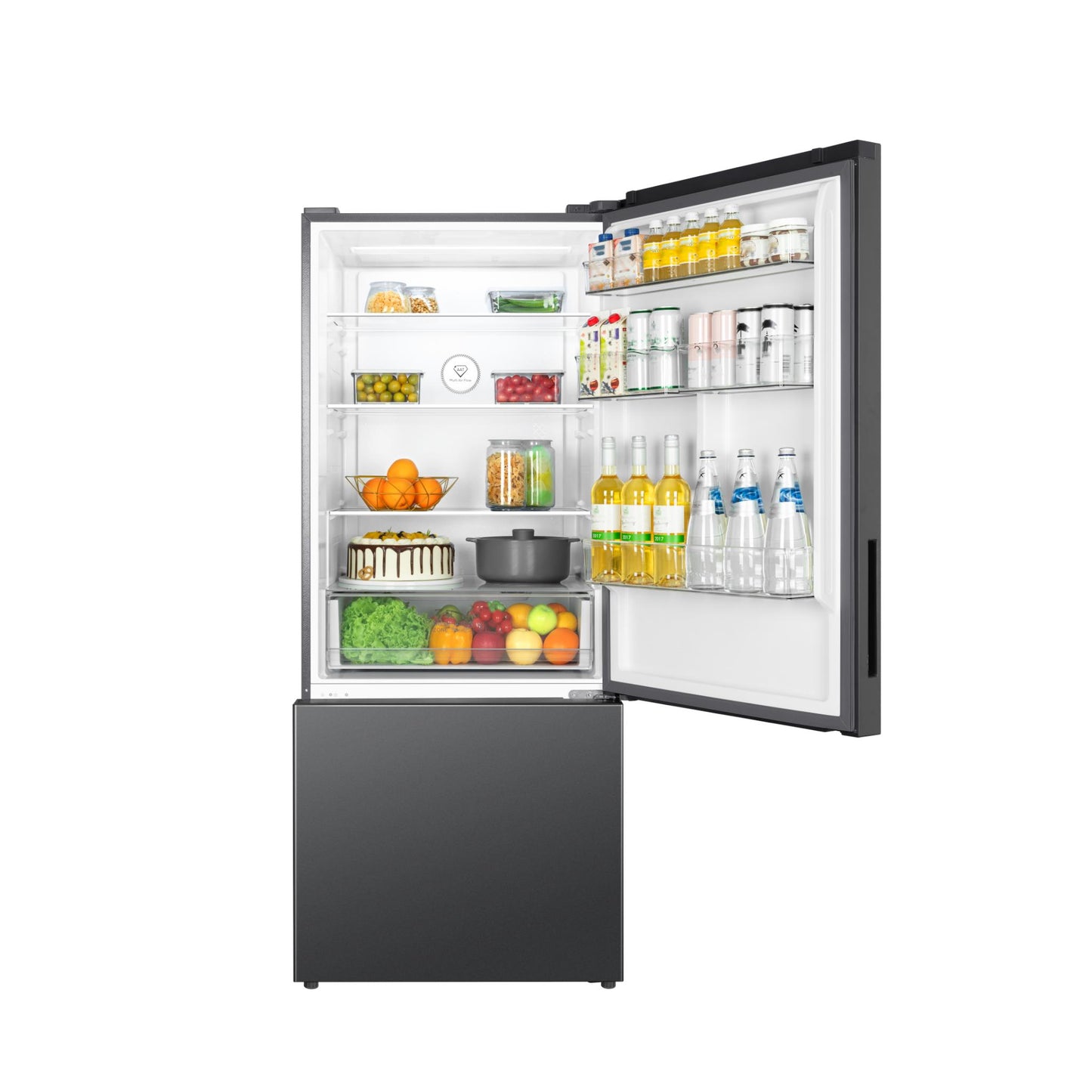 TCL P445BFG 416L Bottom Mount Fridge (Grey)