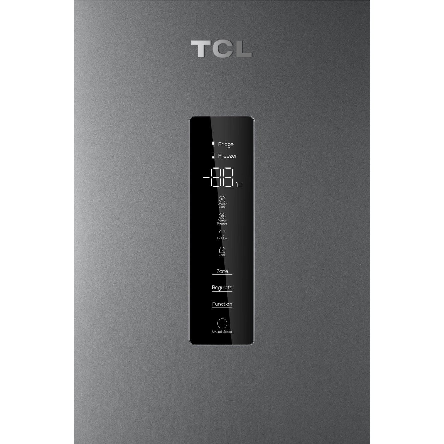 TCL P445BFG 416L Bottom Mount Fridge (Grey)