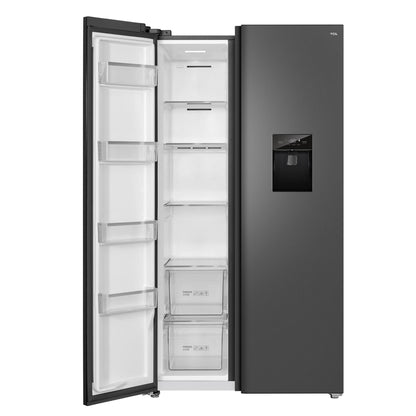TCL TRF630SHG 631L Side by Side Fridge (Grey)
