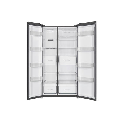 TCL P525SBC 505L Side by Side Fridge (Grey)