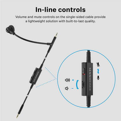 Sennheiser HD500 BAM Boom Arm Microphone for HD 500 Series/HD 620S Headphones