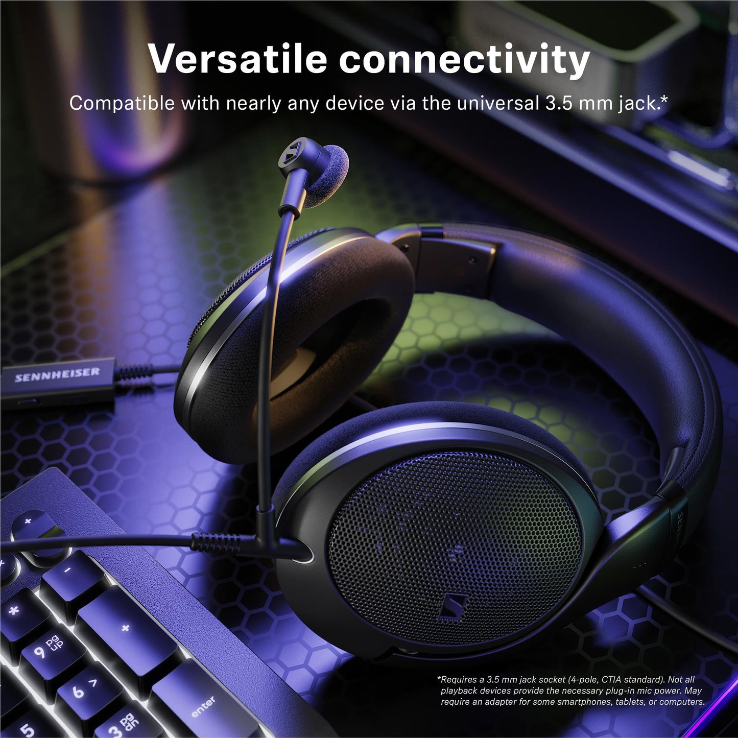 Sennheiser HD500 BAM Boom Arm Microphone for HD 500 Series/HD 620S Headphones