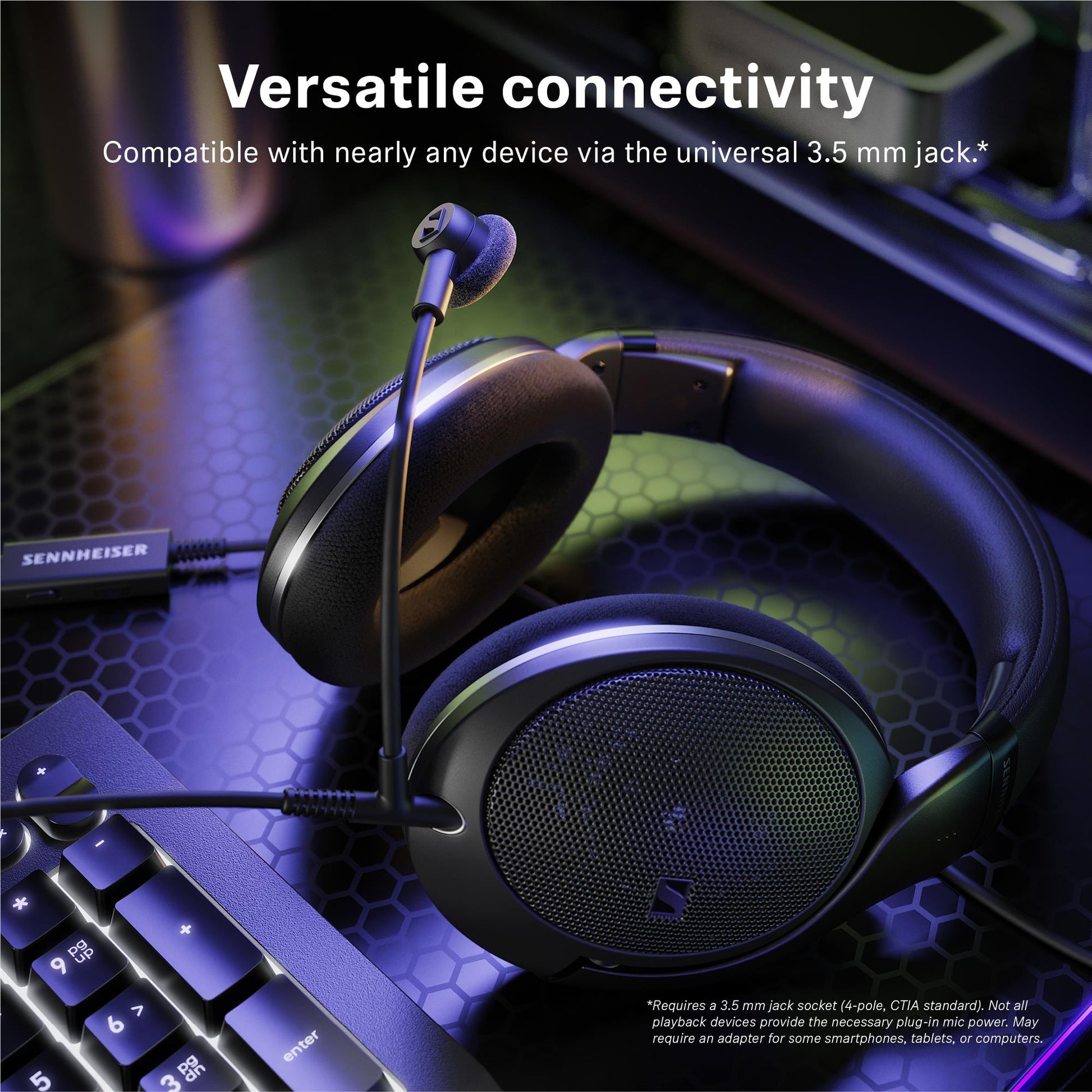 Sennheiser HD500 BAM Boom Arm Microphone for HD 500 Series/HD 620S Headphones