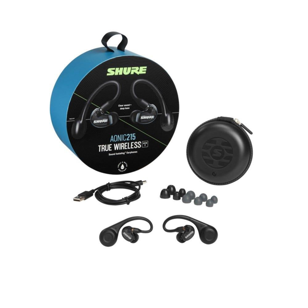 Shure AONIC 215 True Wireless Earphones (Black)
