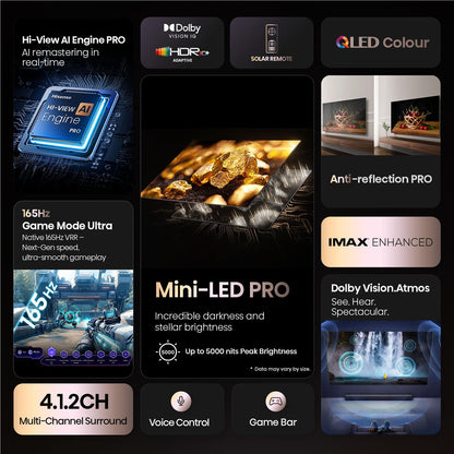 Hisense 100" U8QAU ULED MiniLED  4K QLED Smart TV [2025]