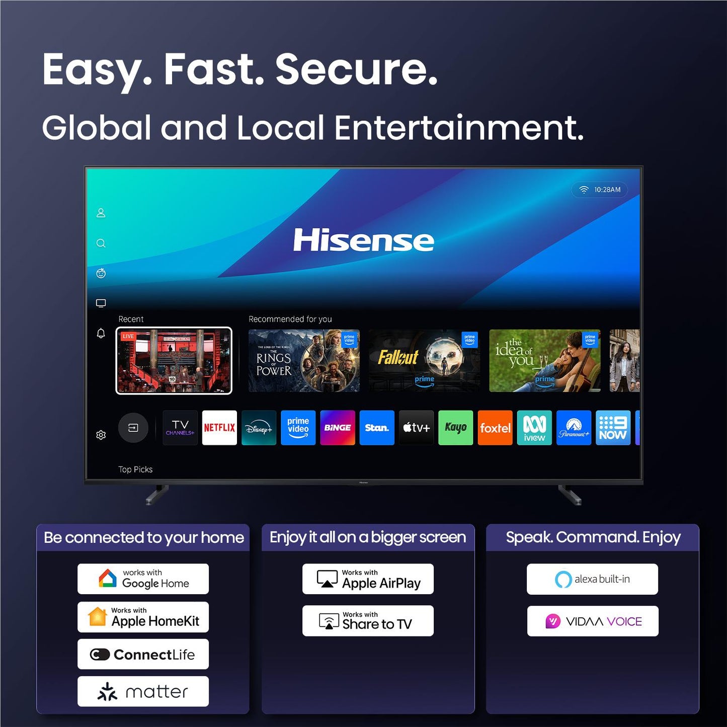 Hisense 100" U8QAU ULED MiniLED  4K QLED Smart TV [2025]