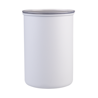 Casabarista Stainless Steel Vacuum Coffee Canister 1.3L - White