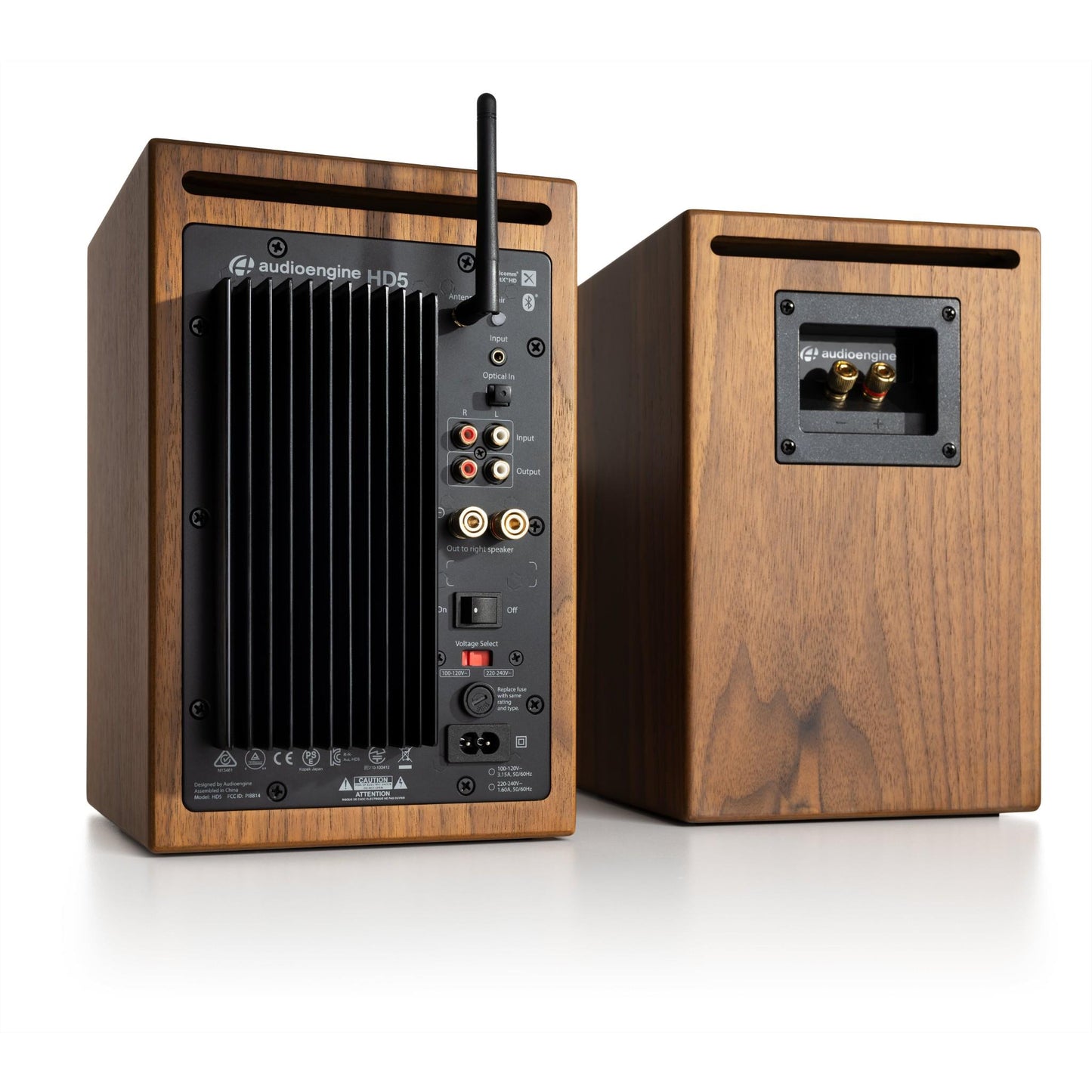 Audioengine HD5 Wireless Speakers (Walnut)