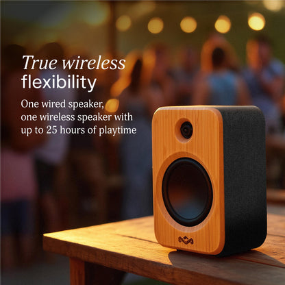 Marley Get Together Duo 2 Bookshelf Speakers (Signature Black)