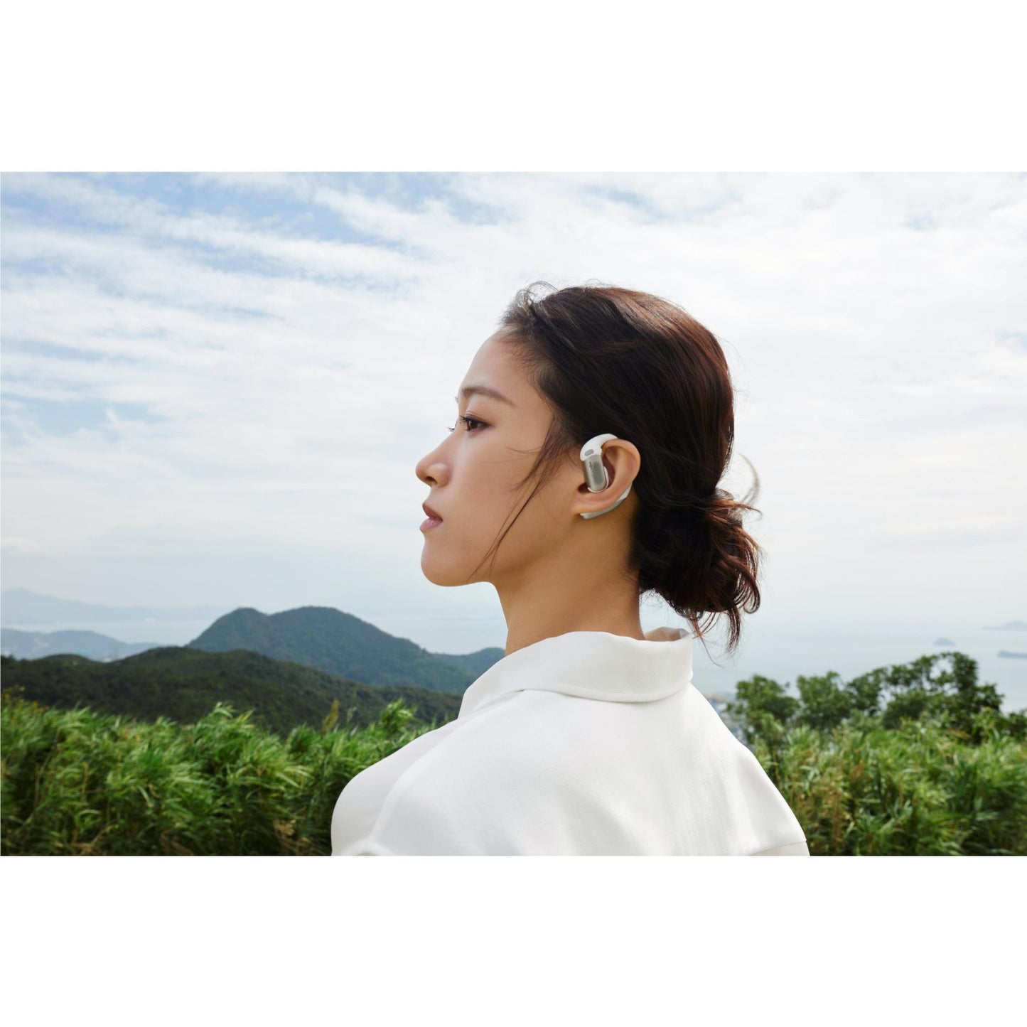 Shokz OpenFit Pro Wireless Open-Ear Headphones (White)