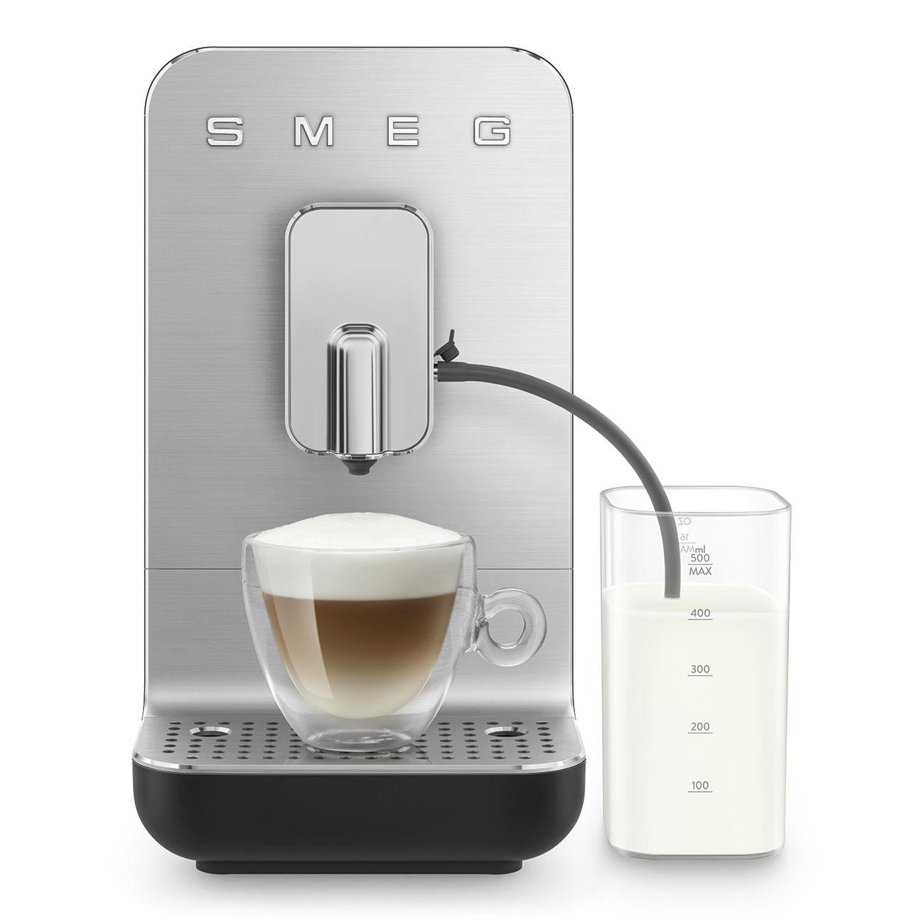 Smeg BCC13 Bean to Cup Fully Automatic Coffee Machine with AutoMilk (Matte Black)