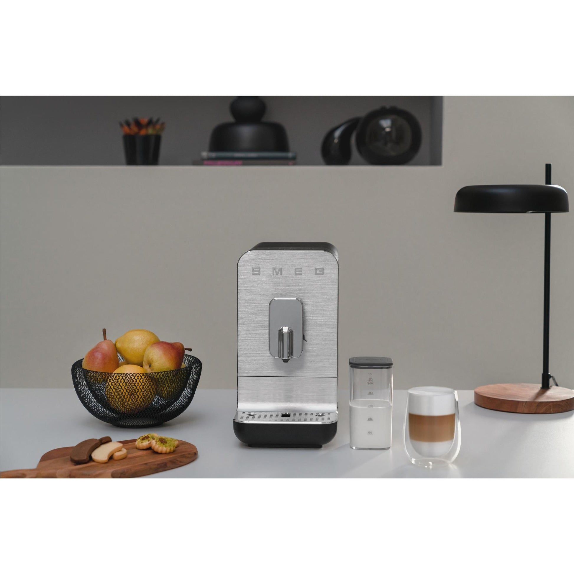 Smeg BCC13 Bean to Cup Fully Automatic Coffee Machine with AutoMilk (Matte Black)