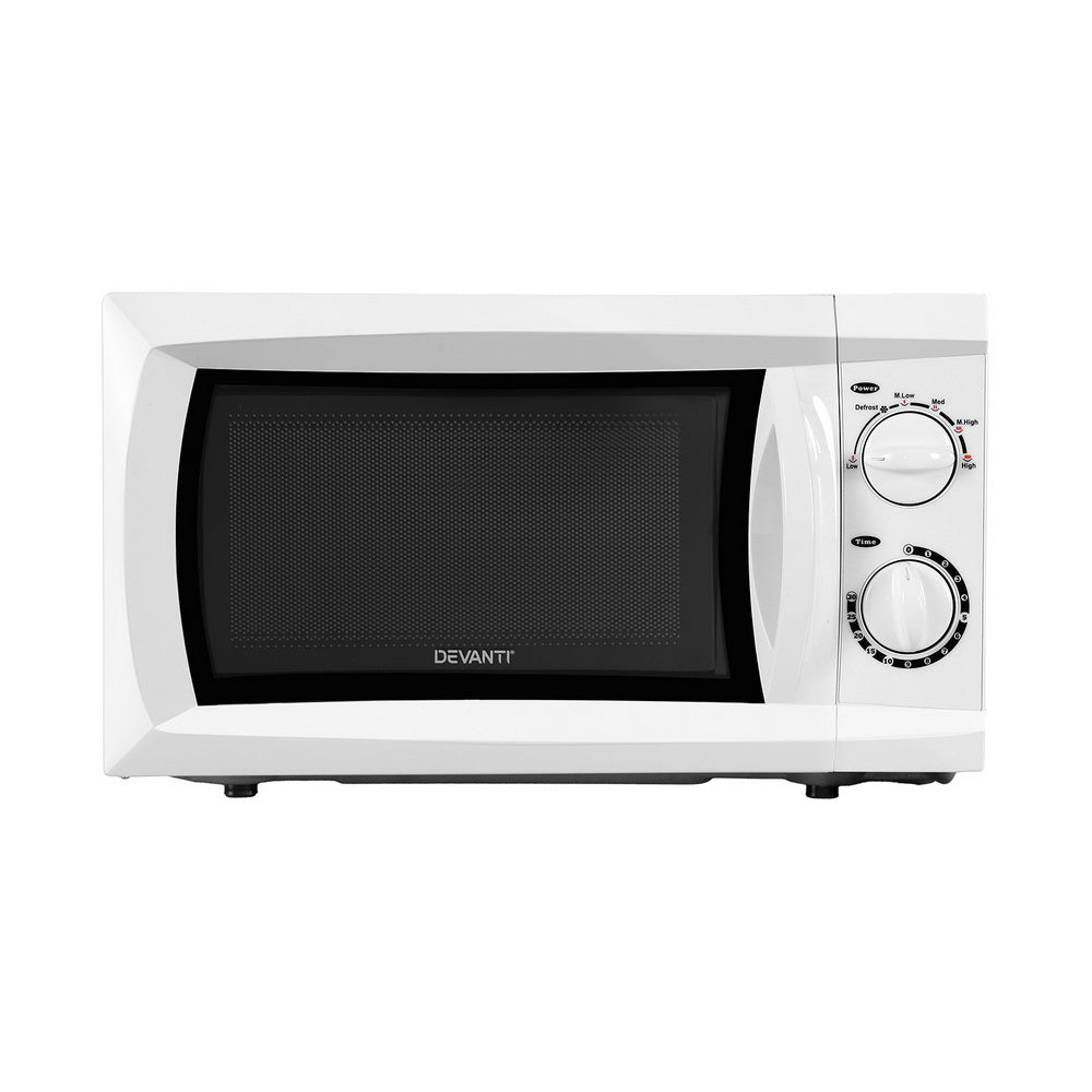 Devanti 20L Microwave Oven 700W (White)