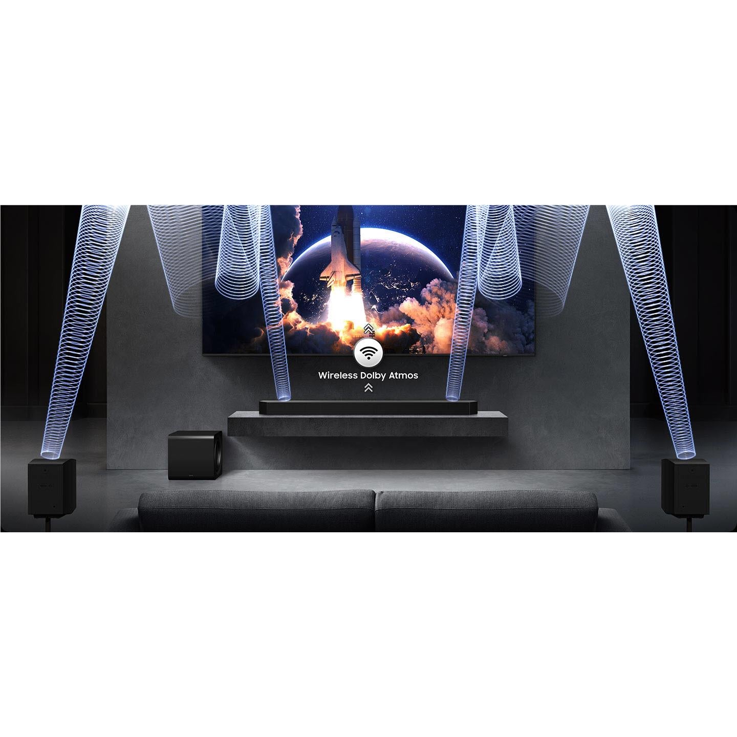 Samsung HW-Q990F Q-series 11.1.4 ch Soundbar with Subwoofer & Rear Speaker [~Refurbished]