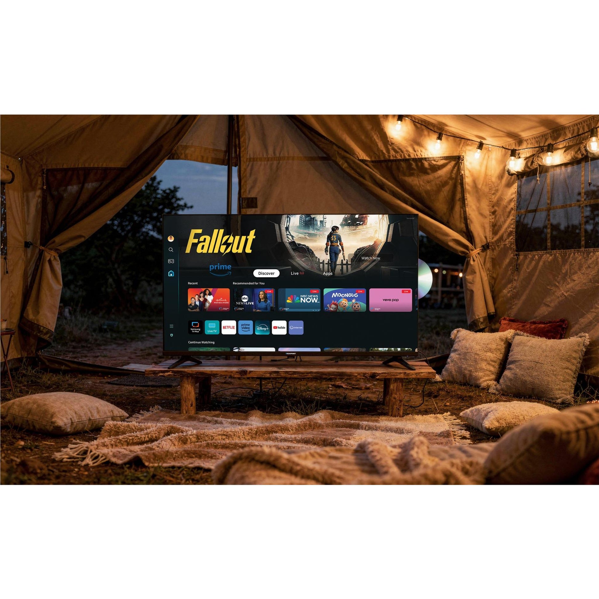 Blaupunkt 40" Full HD TV with Tizen OS DVD Player and 12V Car Charger