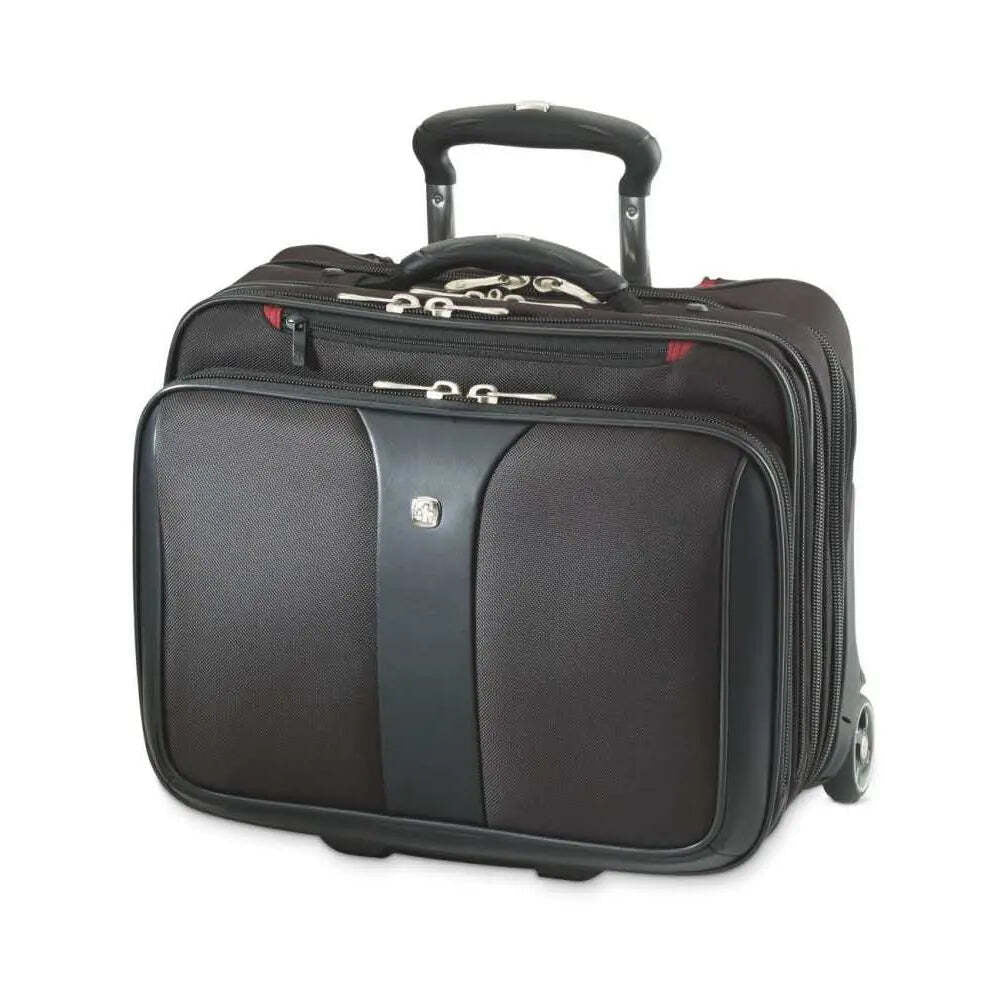 Wenger 2pc Patriot Business Set with Comp-U-Roller and 15.4" Laptop Case (Black)