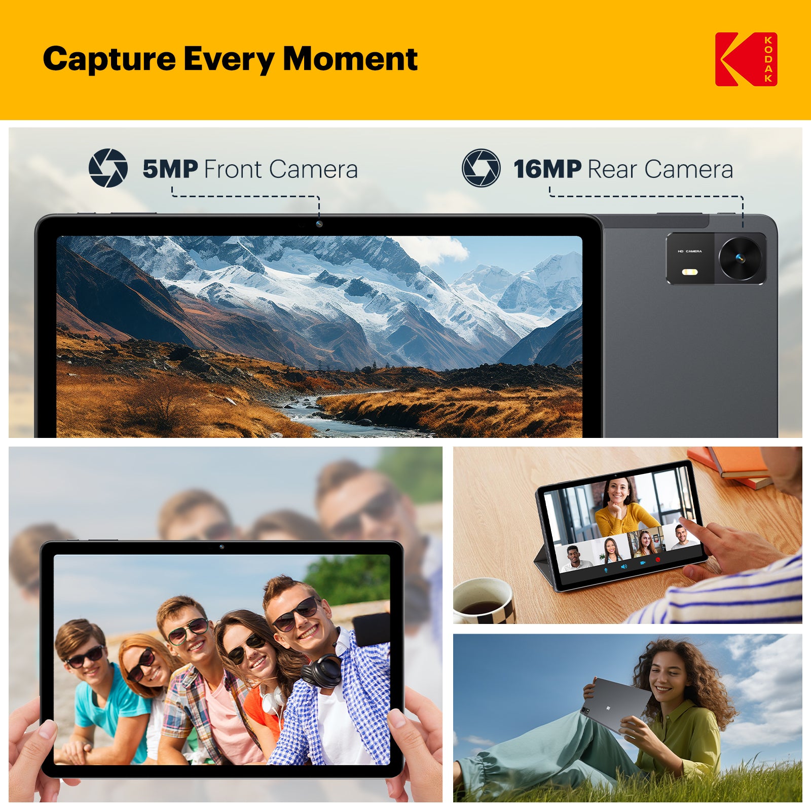 KODAK K11 10.1" Business Tablet 128GB Smart Storage
