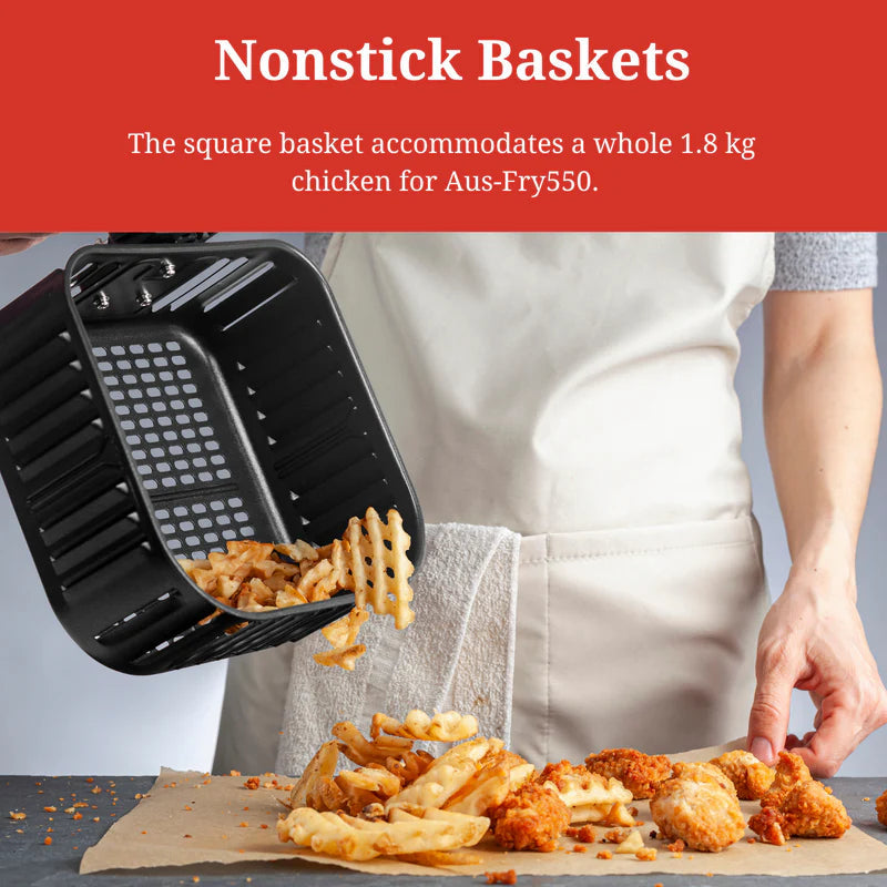 AUSPURE Air Fryer Replacement Basket for 5.5L Aus-Fry550
