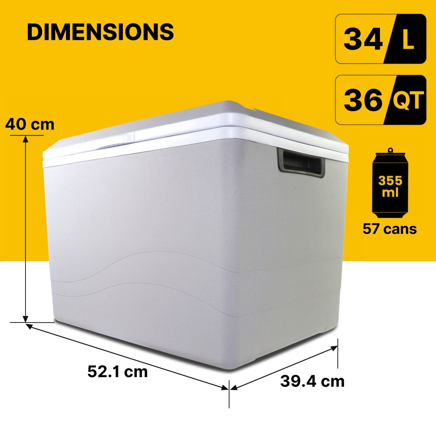 Koolatron Portable Electric Cooler, 34L
