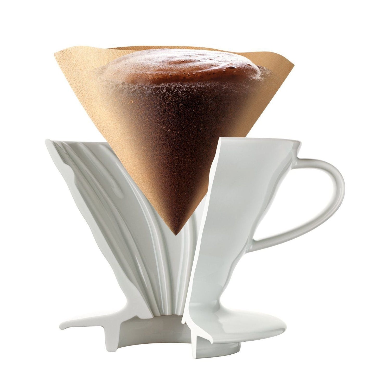 Hario V60 - 02 Coffee Dripper Ceramic - White