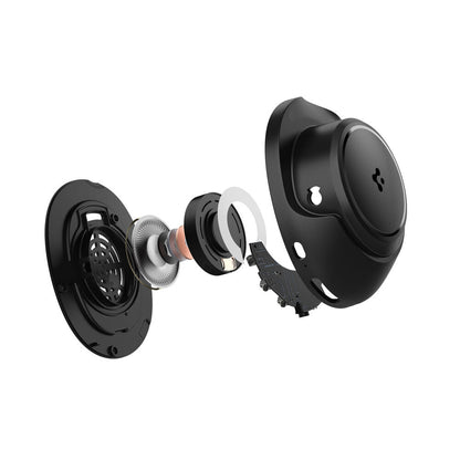 Spigen SPIGEN AUDIO Advanced Noise Cancellation Pro Over-Ear Headphones SA-HP P10 Earphone (Black)