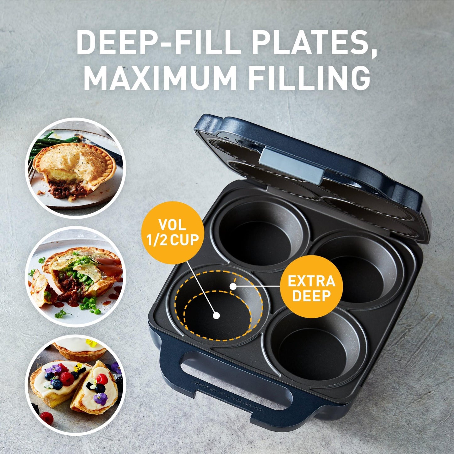 Sunbeam Pie Magic Traditional 4 Up Pie Maker
