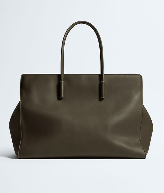 Bottega Veneta Maxi Barbara Tote in Dark Olive