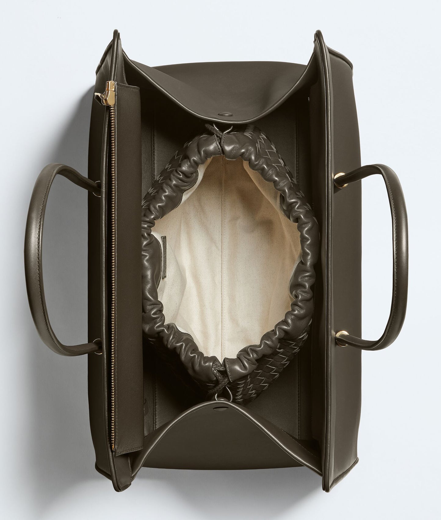 Bottega Veneta Maxi Barbara Tote in Dark Olive