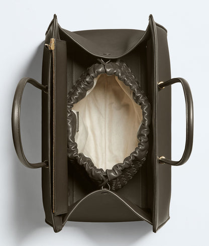 Bottega Veneta Maxi Barbara Tote in Dark Olive