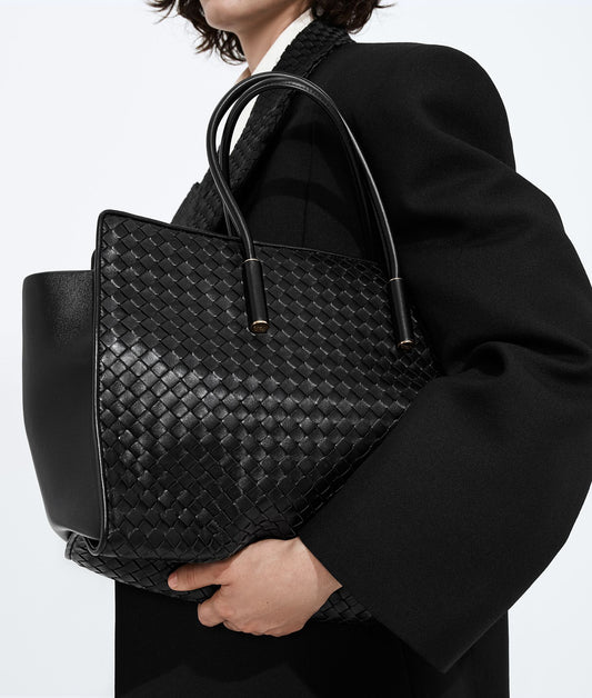 Bottega Veneta Barbara Tote in Black