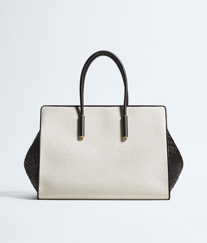 Bottega Veneta Barbara Tote in Natural and Espresso