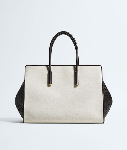 Bottega Veneta Barbara Tote in Natural and Espresso